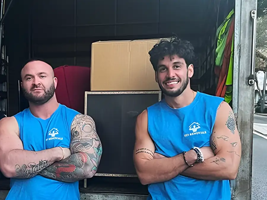 Fit Removals movers with a loaded truck