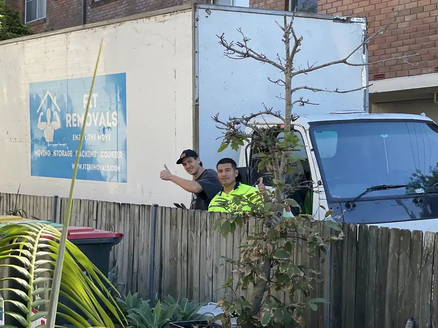 The Fit Removals truck on a job